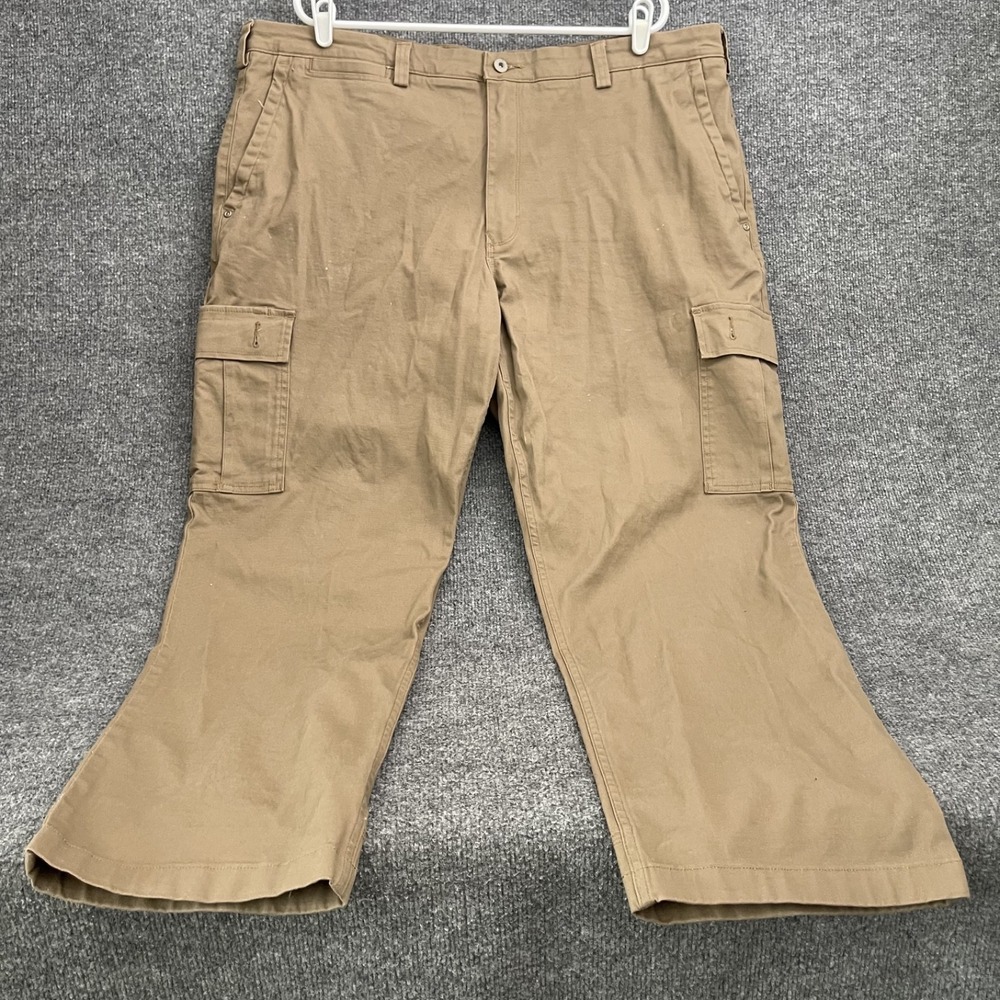 Duluth Trading Co Relaxed Fit Fire Hose Cargo Pants Mens Sz 42x30 Khaki